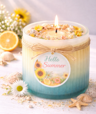 Hello Summer – Duftkerze mit frischem, sonnigem Sommerduft