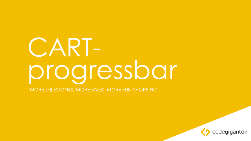 Fortschrittsbalken für kostenlosen Versand & Rabatt im Warenkorb / Upselling