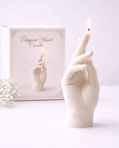 Hand Kerze – Ästhetische Dekokerze in moderner Form