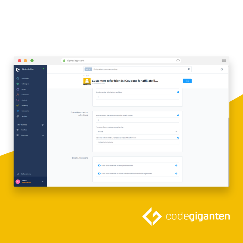 Kunden werben Freunde (Affiliate)